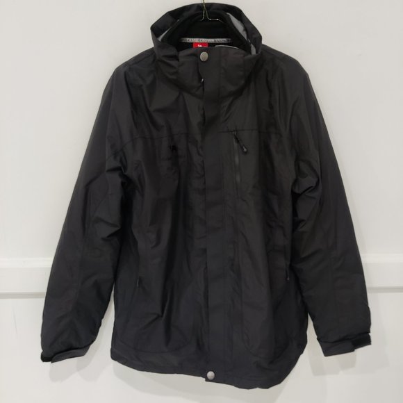 NWT Camel Crown Men's Heavyweight Hooded Winter Parka Black Size 2XL $120 O210 - Picture 1 of 3